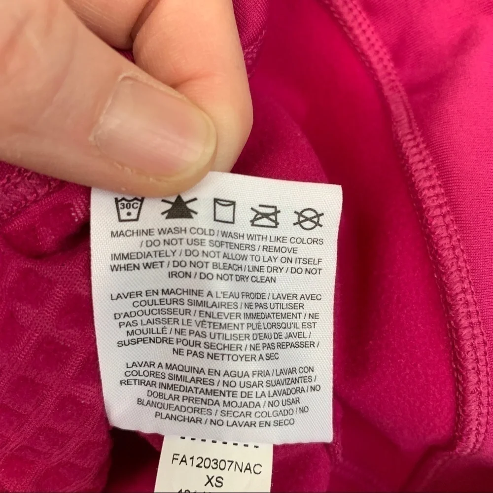 Nike Dark Pink Running Vest With‎ Reflective Strips Size XS